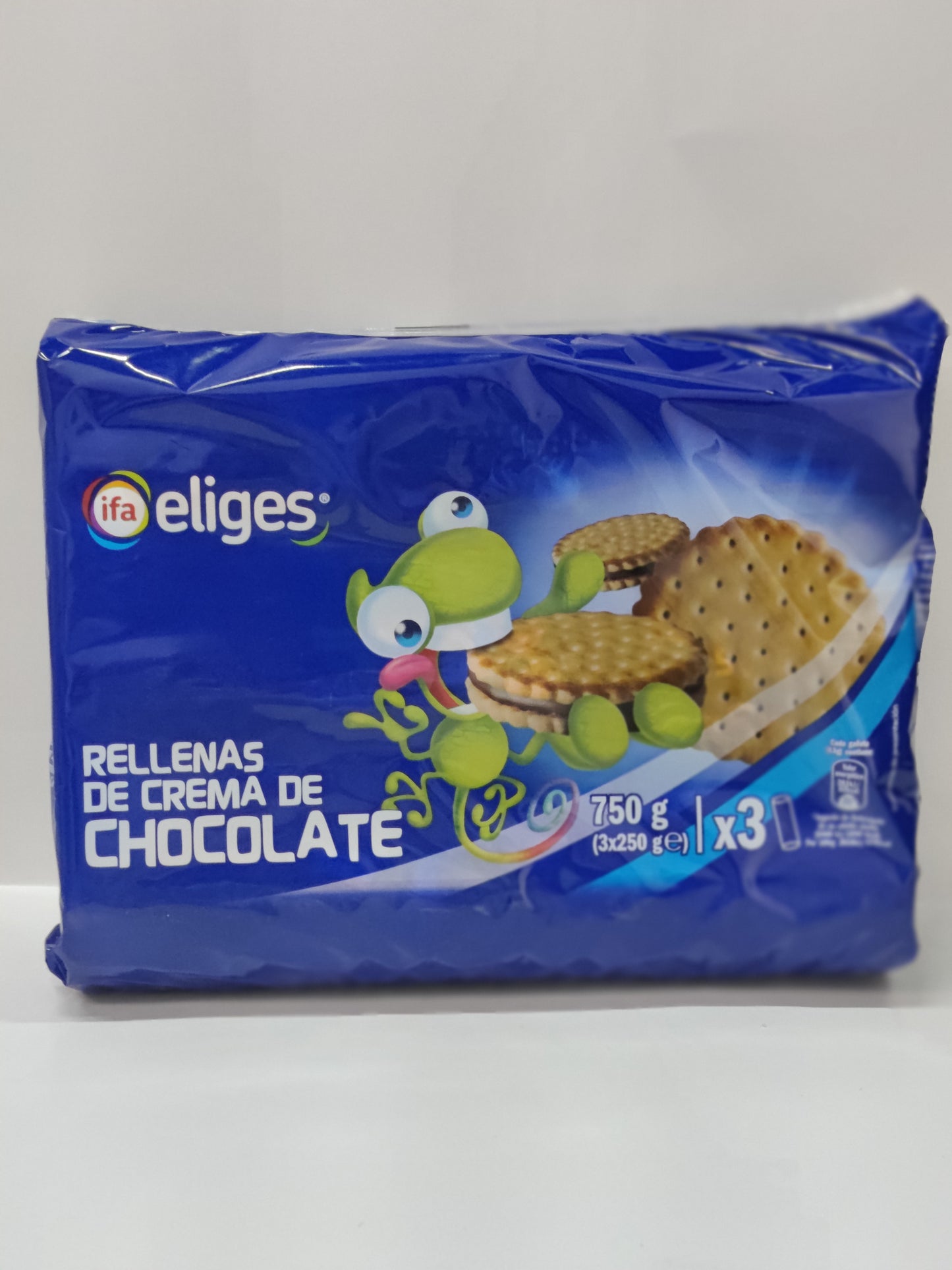 Galleta rellenas con chocolate 750g