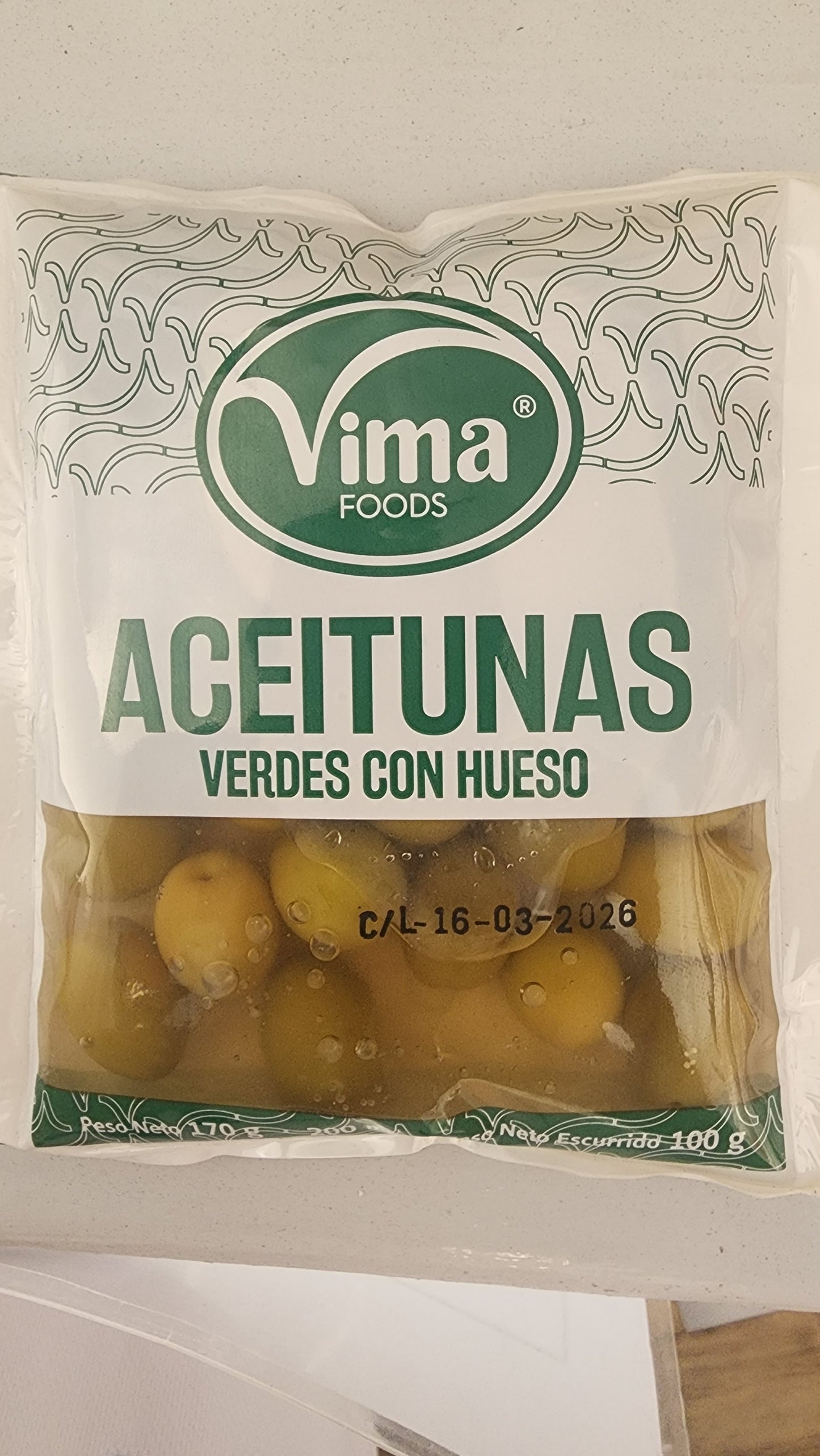Aceituna con hueso 170g